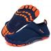 Racqua Boy's Girl's Kids Water Shoes Quick Dry Barefoot Lightweight Pool Swim Beach Sport Aqua Shoes(Toddler/Little Kid/Big Kid) 6 Big Kid Wzk163b-blue/Orange