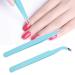 2-Piece Stainless Steel Tweezers Nail Tweezers Designs with Straight Head and Antistatic Straight Tweezers Curved for Beauty for Nails Manicure Tweezers Bend 02