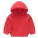 Taigood Boys Hoodie Girls Sweatshirt Spring Winter Warm Top for Kids Baby Hoody and Jumper for 1-7 Yesrs 6-7 Years Red