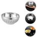 OUNONA 6 Pcs Bowl Decanter Coin Purse Housewarming Gifts Butter Dish with Lid Mini Bunny Figurines Pasta Salad Plates Jelly Scraper Korean Utensils Double Stainless Steel Food Tableware Silverx2pcs 19.5X19.5X8CMx2pcs - Buy Online on GoSupps.com