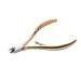 Wohlstand Professional Gold-Plated Carbon Steel Cuticle Nippers Cuticle Nipper Professional Cuticle Cutter Stainless Steel Cuticle Scissor Double Spring 6mm Jaw for Dead Skin and Cuticle Clippers