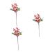ABOOFAN 3pcs Coffee Shop Decor Artificial Berries Office Decoration Lifelike Berries Realistic Looking Berries Floral Decor Artificial Branches Fake Decorative Fruit Simulation Berries Red