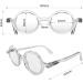 LONDON MOLE Round Reading Glasses 2.5x | Stylish Moley Eyewear for Men, Women, Unisex - Buy Online on GoSupps.com