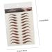 FOMIYES 54 Sheets Waterproof Eyebrow Stickers Waterproof Stickers Makeup Brow Sticker Temporary Brow Tattoos - Buy Online on GoSupps.com