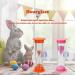 Children's Handwroll Toothbrush & 2-Minute Sandglass Timer - Mini Hourglass for Brushing Teeth (Pink) | International Shipping - Buy Online on GoSupps.com