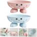 LABRIMP 2pcs Soap Dish Soap Shower Sponge Holder Soap Dish with Drain Soap Dishes for Bar Soap Children Storage Frame Shower Soap Dish Soap Container Cartoon Soap Box As Shown 15.5x6CM - Buy Online on GoSupps.com