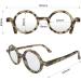 LONDON MOLE Round Reading Glasses - Stylish Men's Women's Unisex Cool Readers, Grey Tortoiseshell 2.0x - Buy Online on GoSupps.com