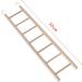 CULER Bird Wooden Ladder Rocking Perch Climbing Stairs Budgie Cage Toy Pet Supplies (32 * 7cm) - Buy Online on GoSupps.com