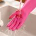 Bafnsiji 2 Pairs Rubber Dishwashing Glove Reusable Waterproof Cleaning Rubber Gloves Reusable Unlined Kitchen Gloves Washing Up Gloves Kitchen Dishwashing Large - Buy Online on GoSupps.com