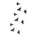 Oottati Small Cute Black Bird Temporary Tattoo Set of 2 - Buy Online on GoSupps.com
