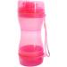 Lambo Dog Travel Water Bottle - Leakage-Proof Portable Puppy Dispenser for Hiking Traveling and Camping | Double Seal Outdoor Dog Water Cup in Rosa - Buy Online on GoSupps.com