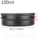 Zeoabsy 10 Pieces 100ml Matte Black Aluminum Empty Jars - Round Doses with Screw Cap for International Shipping - Buy Online on GoSupps.com