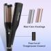 Fascinating 3-Barrel Curling Iron Adjustable Beach Waves Hair Curler with Fast Heat & Protection Black - Buy Online on GoSupps.com