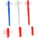 Angoily Double-Headed Toothbrush for Prosthesis Cleaning | Dual-Sided Brush for False Teeth & Dentures | Small Plastic Cleaning Tool - Buy Online on GoSupps.com