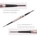 HeyBeauty Eyebrow Pencil with Brow Brush - Black | Double Ended Automatic Makeup Cosmetic Tool - Buy Online on GoSupps.com