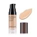 Pro Full Cover Liquid Concealer Waterproof Smooth Matte Flawless Finish Creamy Concealer Foundation Corrector for Eye Dark Circles Spots Face Concealer Makeup Base 6ml/0.20Fl Oz 0.2 Fl Oz (Pack of 1) Warm Natural