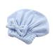 Cartoon Microfiber Hair Turban Quickly Dry Hair Hat Wrapped Towel Bathing Cap Microfiber Hat Bow (Size : White-Patch Five-Pointed star4)