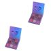 FRCOLOR 2pcs 9 Glitter Eye Shadow Metallic Eye Shadow Palettes Palette Flash 1 count (Pack of 1) Purplex2pcs