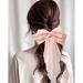 Large Chiffon Hair Bows Clips Set - Wedding & Bridesmaid Hair Accessories - White/Pink/Blue/Purple (4pcs) - Buy Online on GoSupps.com