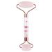 rockcloud Crystal Stone Jade Roller Massager for Face Eye Neck Facial Skin Care Tool Anti-Aging for Slimming & Firming Rose Quartz Pink