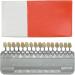 Porcelain Teeth Whitening Shade Guide 16 Colors Set - Tooth Bleaching Chart for Tracking and Comparing - Buy Online on GoSupps.com