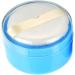 Baby Talcum Powder Puff Box - Empty Body Powder Container for Travel | Blue - Buy Online on GoSupps.com