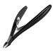 FVION 4mm Jaw Professional Cuticle Nippers Salon-Quality Cuticle Trimmers for Precision Nail Care Premium Stainless Steel Cuticle Clipper Cuticle Remover Tool - Black