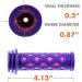 SAPLIZE Kids Bike Handlebar Grips - Shorter Length for Girls and Boys Bikes - Soft and Comfortable Purple Grips with Streamers - Buy Online on GoSupps.com