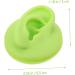 Healifty 2pcs Colored Ear Model Manquin T Tool for Earrings - Silicone Ear Piercing Simulator (Green, 6.5x6.5cm) - Buy Online on GoSupps.com