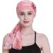 Elegant Chemo Cap with Silky Scarfs - Coral | For Cancer Women Hair Loss Sleep - Buy Online on GoSupps.com
