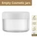 Toureal 15ml Plastic Cream Can Containers - 20 Pack White Cosmetic Jars with Lids for International Shipping - Buy Online on GoSupps.com
