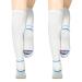 2 Pairs XL Anti Embolism Stockings Ted Hose Socks for Women Men with Inspect 15-20 mmHg Unisex with Inspect Toe Hole