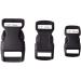 60pcs Black Plastic Contoured Side Release Buckles for Paracord Bracelets - 5/8, 1/2, and 3/8 inch (20 Each) - Durable Buckles for DIY Projects - Buy Online on GoSupps.com