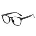 Blue Light Blocking Glasses for Women and Men Oval Black