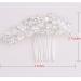 Suandsu Rhinestone Crystal Bridal Hair Comb - Silver Hair Piece Accessories - Buy Online on GoSupps.com