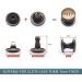 400 Sets Double Cap Leather Rivets & Fixing Tools - 4 Colors Metal Studs for DIY Leather Craft - 5x5mm - Buy Online on GoSupps.com