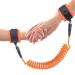 OrionMart Anti Lost Wrist Link Belt Safety Leash Children Soft Comfortable and Breathable Wrist Bands Extends Upto 150cm for Travel & Walk Wrist Reins for Toddlers Baby Safety Strap Orange