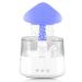 Cloud Rain Humidifier Colorful Light Raindrop Aroma Diffuser Humidifiers with 7 Color Changing Lights Multifunctional Aroma Diffuser Humidifier for Home Desk Bedside(white)