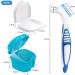 Suprotoy Prosthesis Brush Set & Braces Cleaning Storage Box - Blue Toothbrush for Dentures & Braces Care - Buy Online on GoSupps.com