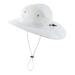 Home Prefer Summer UPF 50+ Men's Bucket Sun Hat Wide Brim Fishing Hat Safari Hat White