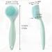 Manual Cleansing Silicone Brush Makeup Remover Blackhead Deep Clean pores Makeup Face Wash Brush Cleanser Beauty Tool -1 Set (Green) - Buy Online on GoSupps.com