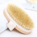 Zhurson Body Brush - Natural Oval Bristle for Lymphatic Health Blood Circulation Metabolism Boost & Exfoliation - Buy Online on GoSupps.com