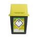 Sharpsafe 4 Litre 5th Generation Yellow/Grey -Sharps Bin Clinical Waste Disposal
