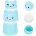2pcs Bear Powder Puff Box Set for Travel and Newborns - Blue - Buy Online on GoSupps.com