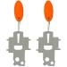 ISURE MARINE 2pcs Deck Fill Plate Key Kit Gas Fuel Water Waste Diesel Tank Filler Cap Keys Stainless Steel Multi Tool Floating Keychain for Boat Marine Yacht