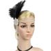Great Gatsby Flapper Headband - Vintage Crystal Rhinestone Tassel Hairband in Black - Buy Online on GoSupps.com