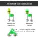 Dongker LED Fishing Bells - 10-Pack Eel Bells with Clamp | Portable Double Fishing Bells for Outdoor Fishing Rods - Buy Online on GoSupps.com