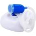 Male Urinal Men's Male Bed Urinal Potty Pee Bottle 2000ML Collector with 1.6M Tube White