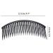 12 Pcs Black Plastic Side Hair Combs for Women and Girls - DIY Hair Accessories with 24 Teeth - Buy Online on GoSupps.com