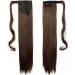 26 Inch Long Straight Wrap around Ponytail Extensions Synthetic Clip in Ponytail Hair Extensions Hairpiece for Women Ladies - Medium Brown - Buy Online on GoSupps.com